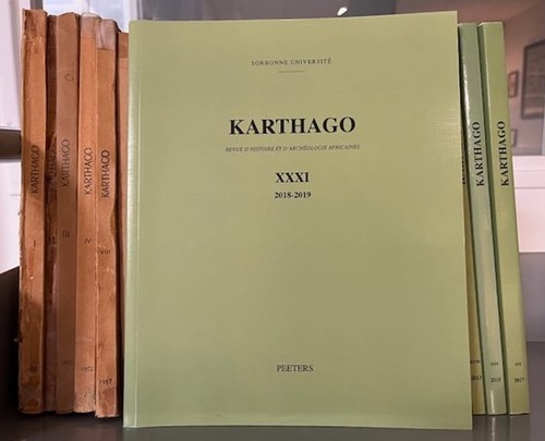 Karthago revue archéologie - karthago., d'archéologie