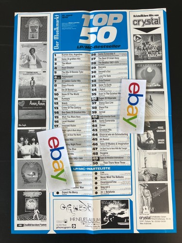 Musikmarkt charts plakat - charts,