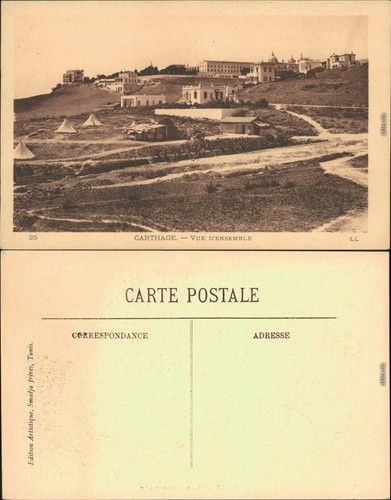 Cartolina cartagine veduta del - cartagine,