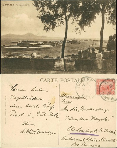 Cartolina cartagine veduta - veduta, del